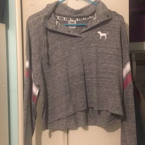 Victoria secret cropped long sleeve pullover